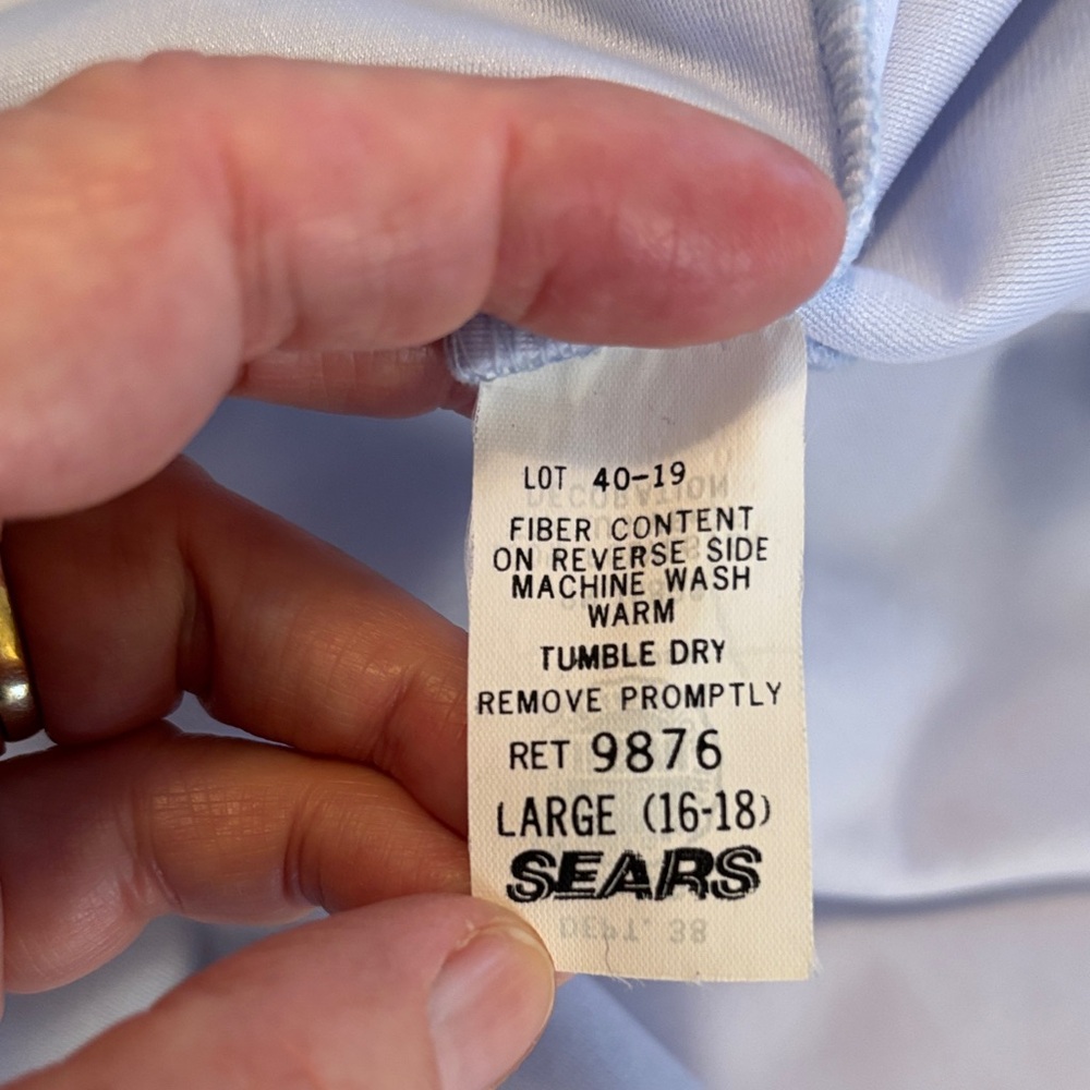 Apostrophe Light Blue Robe w/White Trim Full Length Soft Flannel Outer Feel EUC - Picture 11 of 12